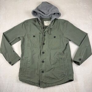Abercrombie & Fitch Olive Hooded Utility Jacket